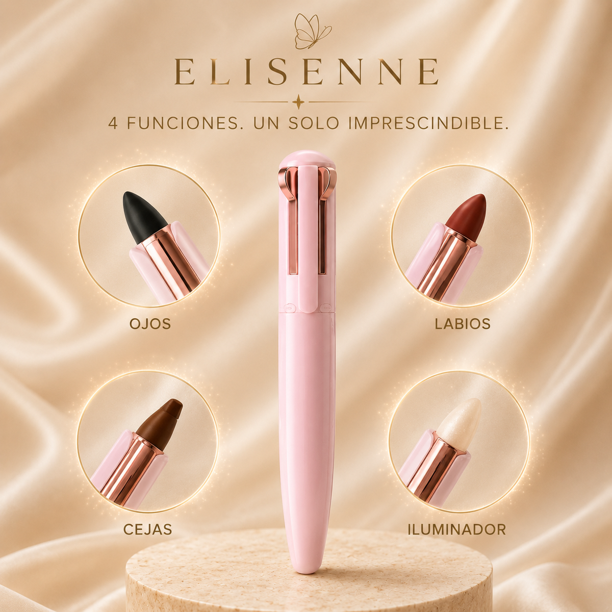 Lapiz Delineador 4 En 1 Premium 👜4 esenciales en un solo lápiz✨
