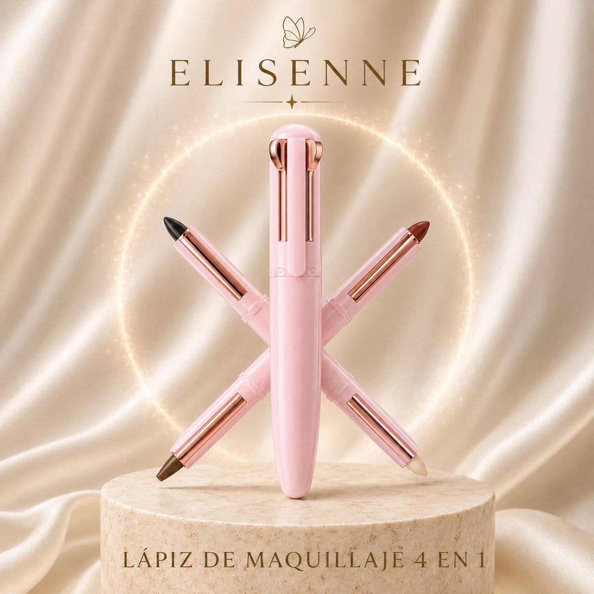 Lapiz Delineador 4 En 1 Premium 👜4 esenciales en un solo lápiz✨